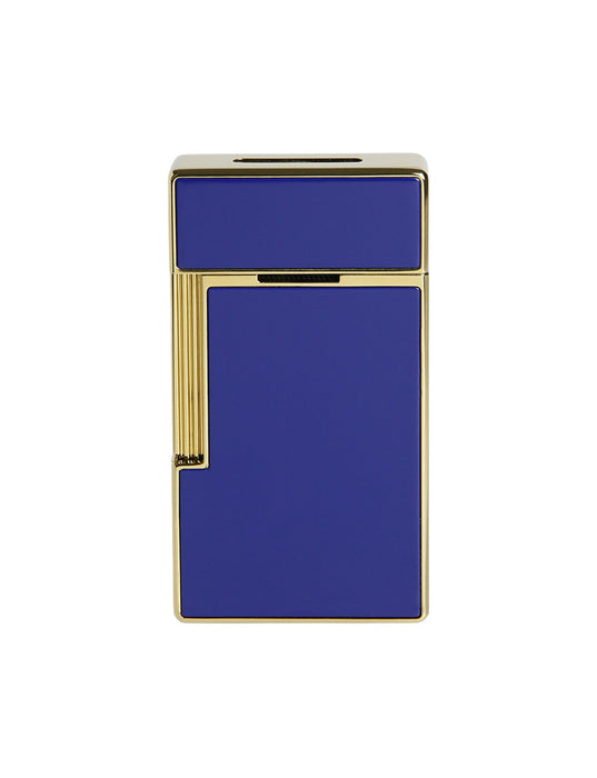 S.T. Dupont Biggy Lighter-Blue Lacquer & Gold