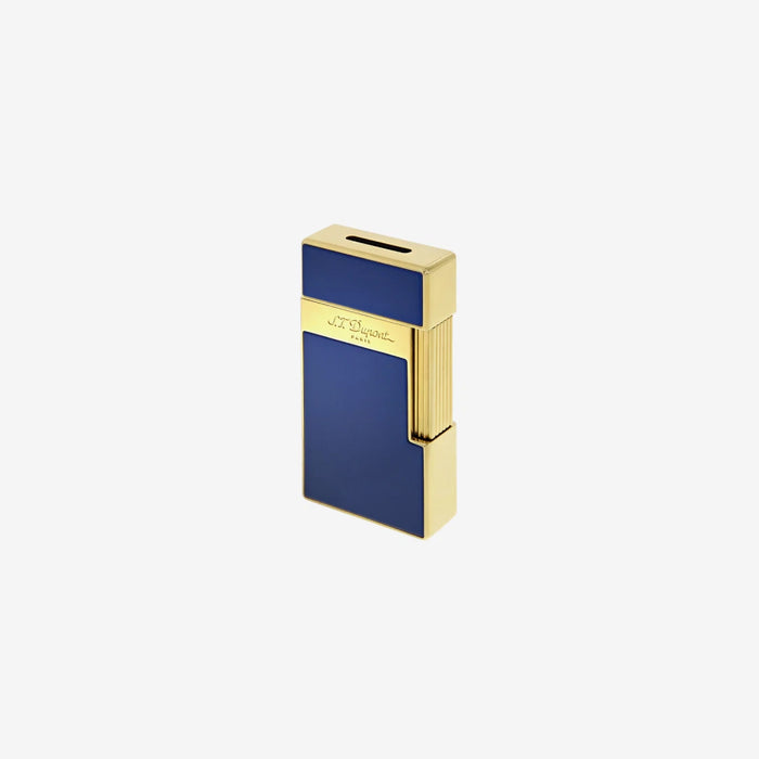 S.T. Dupont Biggy Lighter-Blue Lacquer & Gold