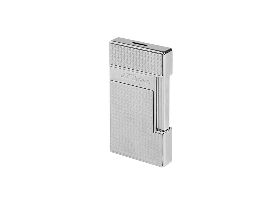 S.T. Dupont Slimmy Lighter-Silver Diamond Head