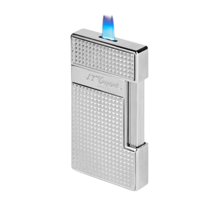 S.T. Dupont Slimmy Lighter-Silver Diamond Head
