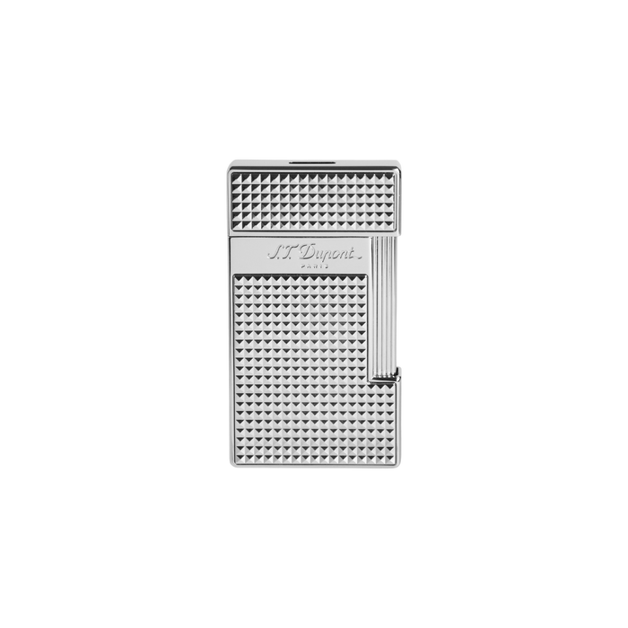 S.T. Dupont Slimmy Lighter-Silver Diamond Head