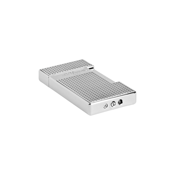 S.T. Dupont Slimmy Lighter-Silver Diamond Head