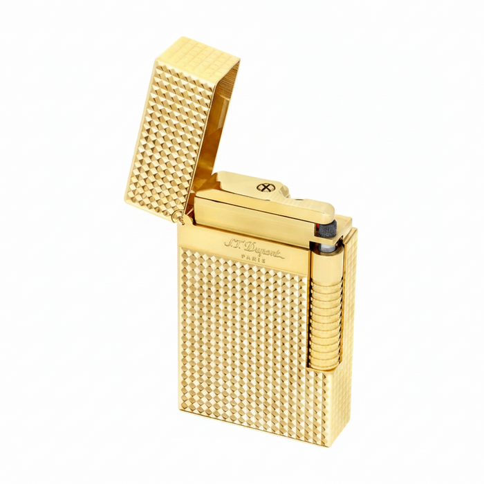 S.T. Dupont Le Grand Lighter Diamond Head-Gold