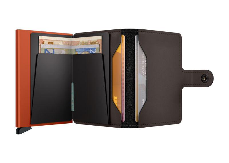 Secrid Mini Wallet Matte Truffle-Orange