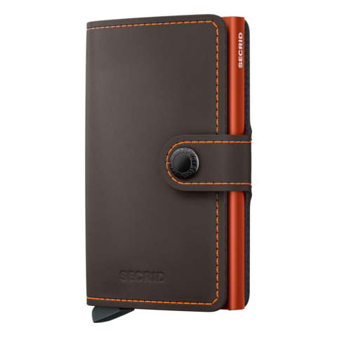 Secrid Mini Wallet Matte Truffle-Orange