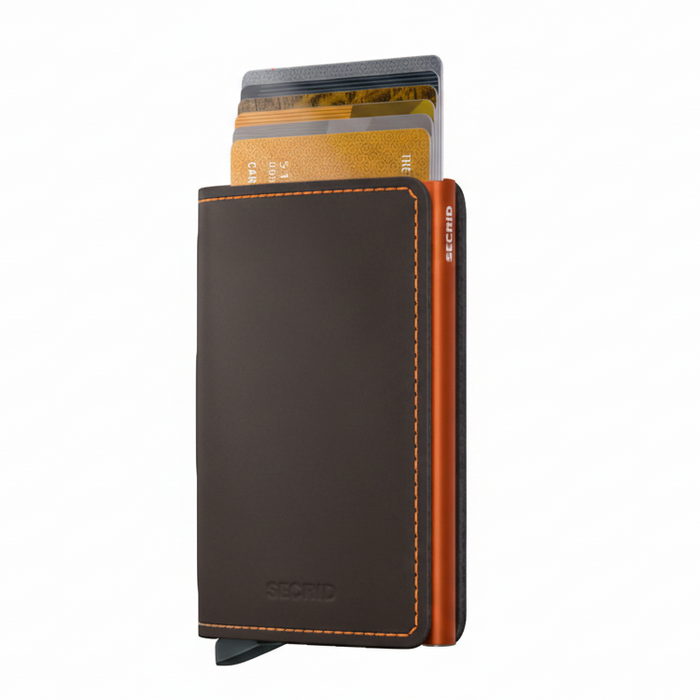 Secrid Slim Wallet Matte Truffle -Orange