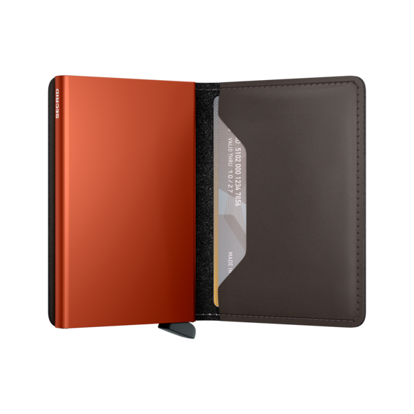 Secrid Slim Wallet Matte Truffle -Orange