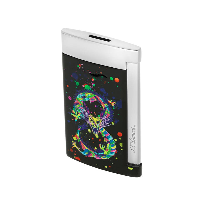 S.T. Dupont Slim 7 Lighter Year of the Dragon-Black & Chrome