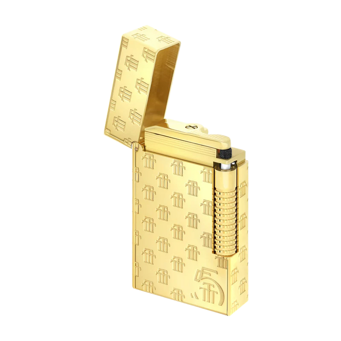 S. T. Dupont Le Grand Trinidad Guilloche Lighter-Gold