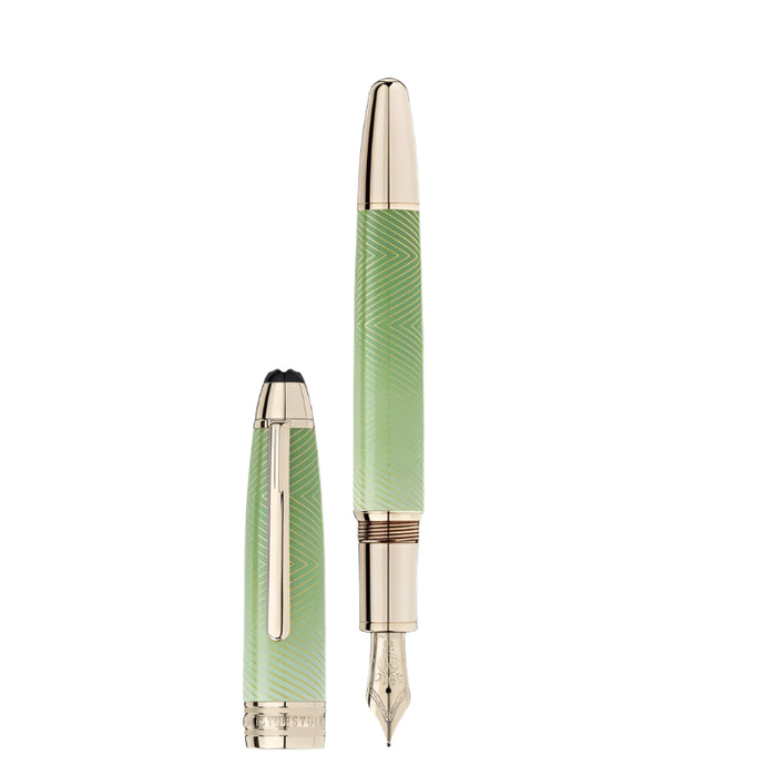 Montblanc Meisterstück Calligraphy Solitaire Celadon Dégradé Fountain Pen