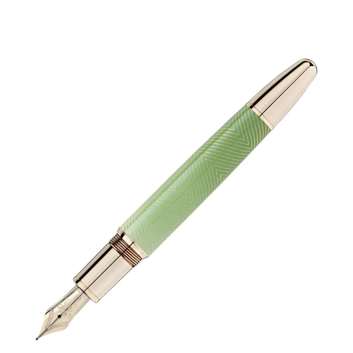 Montblanc Meisterstück Calligraphy Solitaire Celadon Dégradé Fountain Pen