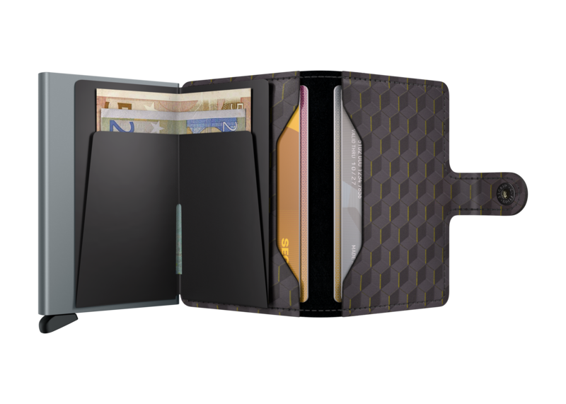 Secrid Mini Wallet Optical Grey-Yellow