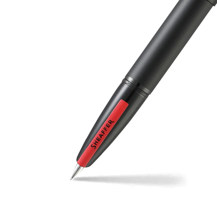 Sheaffer® ICON Matte Black Fountain Pen with Gloss Red Trim