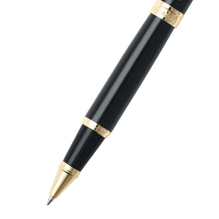 Sheaffer® 300 Glossy Black Rollerball Pen with Gold Trim