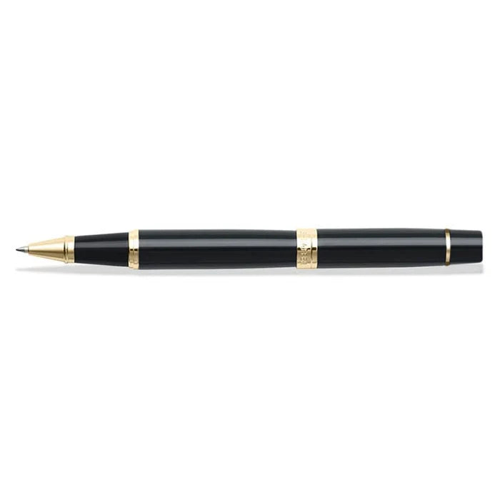 Sheaffer® 300 Glossy Black Rollerball Pen with Gold Trim