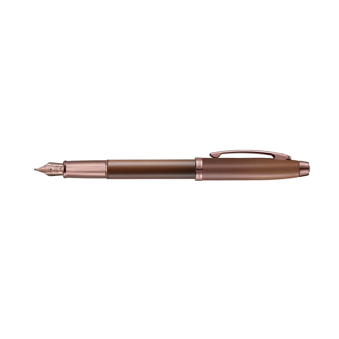 Sheaffer® 100 Coffee Edition Matt Brown Fountain Pen with Regal Brown PVD Trim