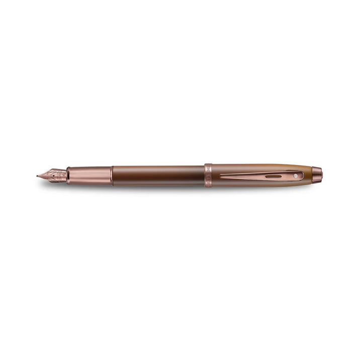 Sheaffer® 100 Coffee Edition Matt Brown Fountain Pen with Regal Brown PVD Trim