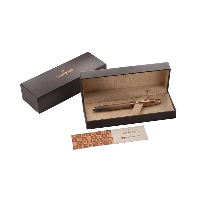 Sheaffer® 100 Coffee Edition Matt Brown Fountain Pen with Regal Brown PVD Trim