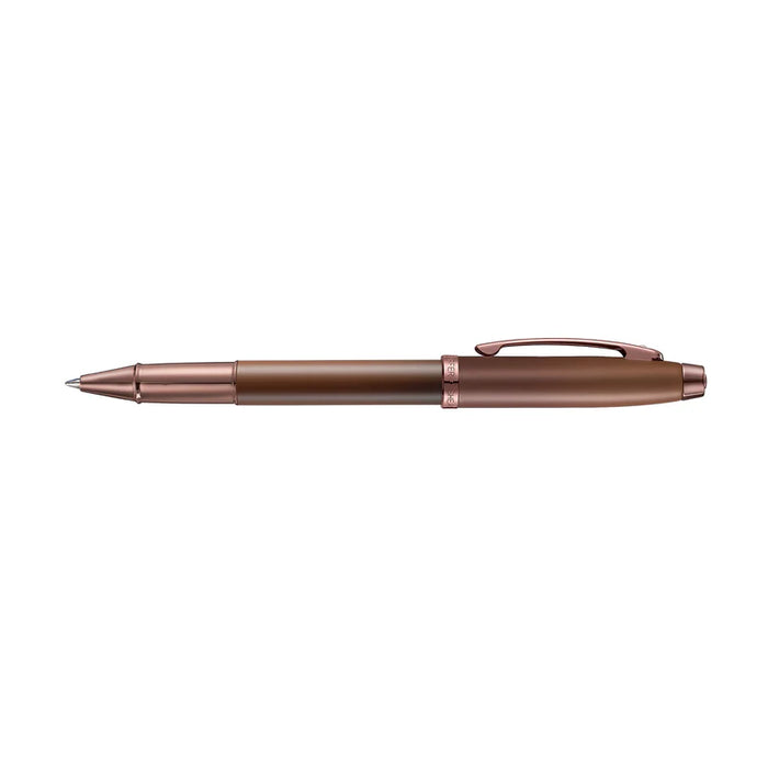 Sheaffer® 100 Coffee Edition Matt Brown Rollerball Pen with Regal Brown PVD Trim