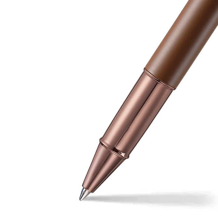Sheaffer® 100 Coffee Edition Matt Brown Rollerball Pen with Regal Brown PVD Trim