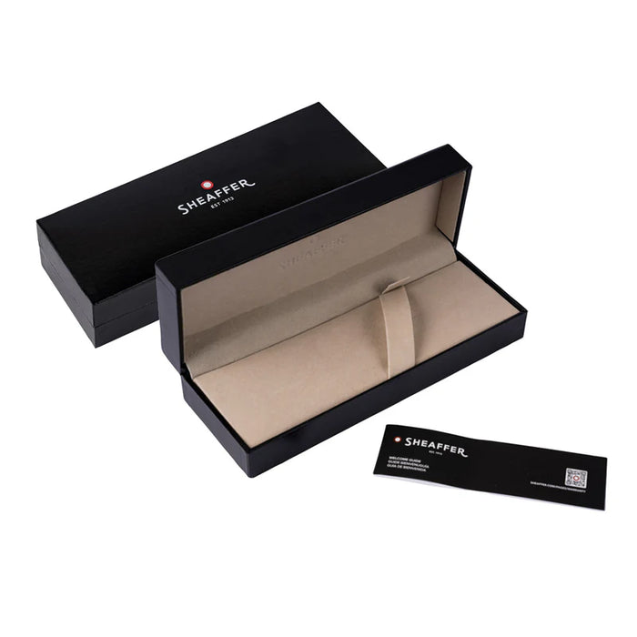 Sheaffer® 100 Glossy Black Ballpoint Pen With Gold Trim