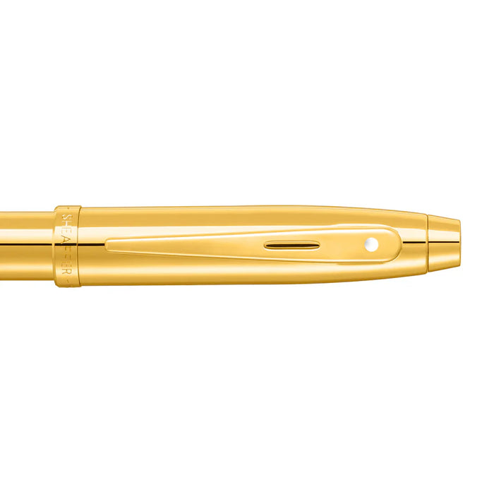 Sheaffer® 100 Glossy PVD Gold Fountain Pen with PVD Gold Trim