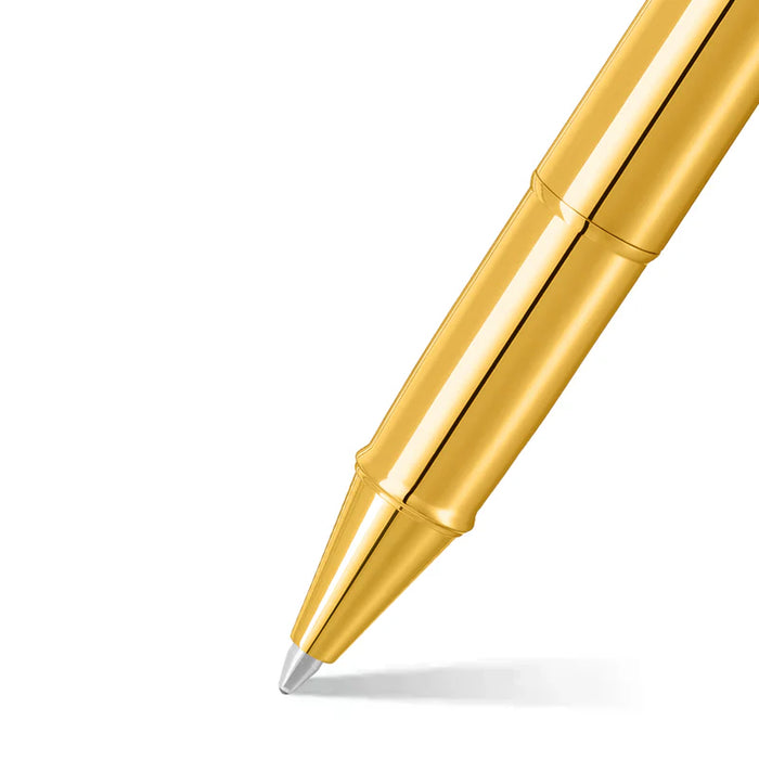 Sheaffer® 100 Glossy PVD Gold Rollerball Pen with PVD Gold Trim