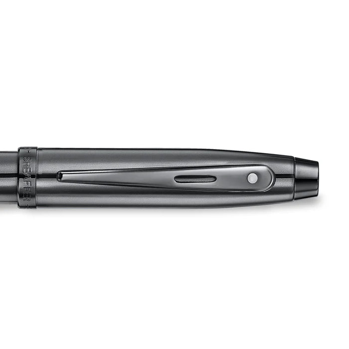 Sheaffer 100 Ionic Gunmetal Grey Fountain Pen with Shiny PVD Trim