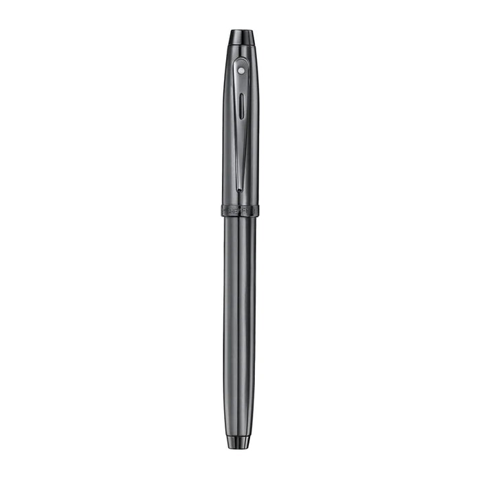 Sheaffer 100 Ionic Gunmetal Grey Fountain Pen with Shiny PVD Trim