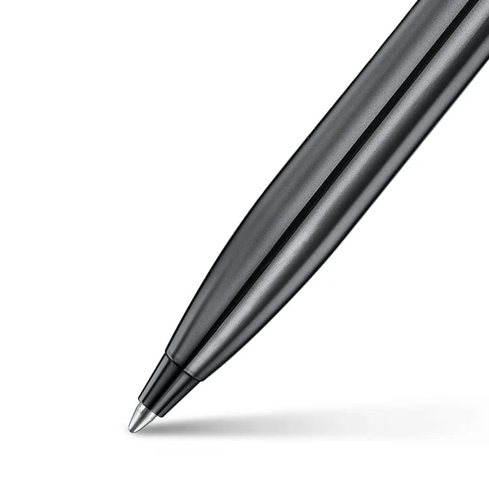 Sheaffer 100 Ionic Gunmetal Grey Ballpoint Pen with Shiny PVD Trim