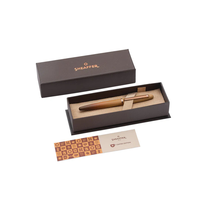 Sheaffer® VFM Coffee Edition Matt Brown Fountain Pen with Regal Brown PVD Trim
