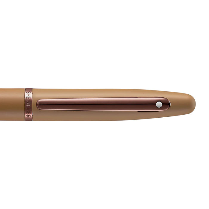 Sheaffer® VFM Coffee Edition Matt Brown Rollerball Pen with Regal Brown PVD Trim