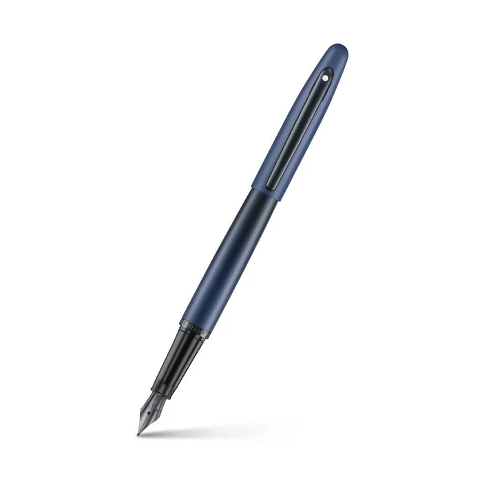 Sheaffer® VFM Matte Blue Fountain Pen with Matte Black Trim