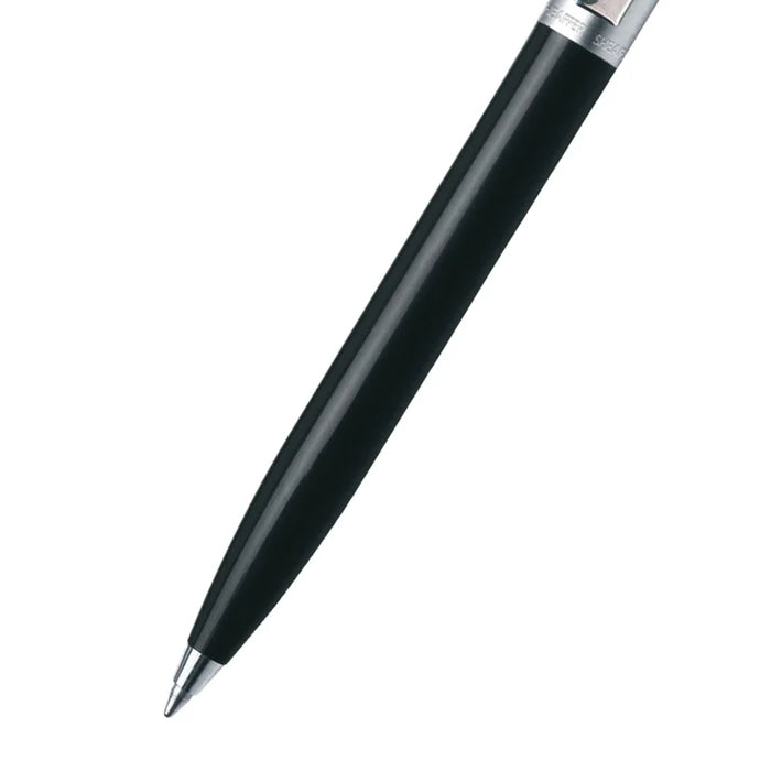 Sheaffer® Sentinel Black and Chrome Ballpoint Pen with Chrome Trim