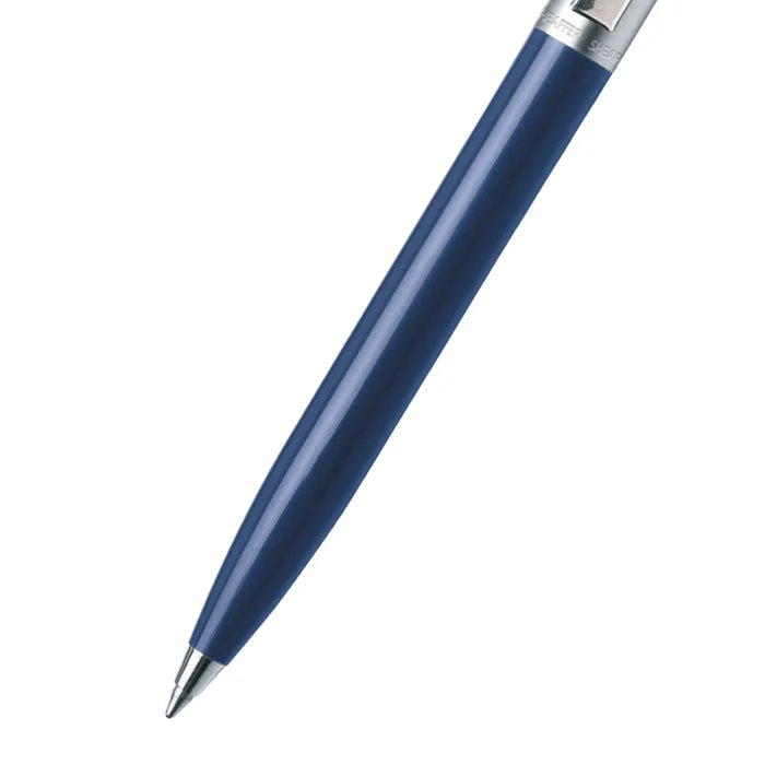 Sheaffer® Sentinel Blue and Chrome Ballpoint Pen With Chrome Trim