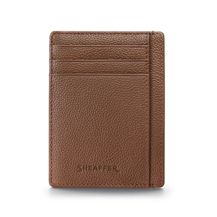 Sheaffer Rustic Mocha Brown Credit Card Holder and Gift Box/ No Pen