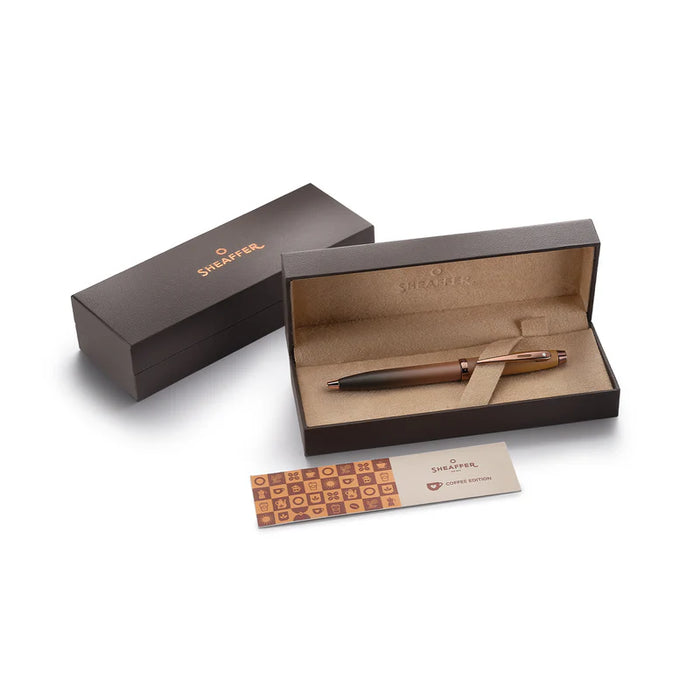 Sheaffer® 100 Coffee Edition Matt Brown Ballpoint Pen with Regal Brown PVD Trim