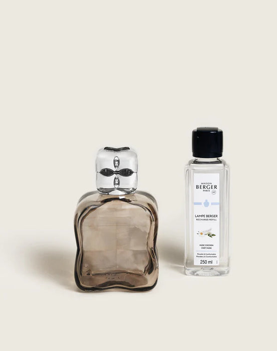 Maison Berger Ice Cozy Chestnut Set with 250ml (8.5oz) Cozy Musk Fragrance