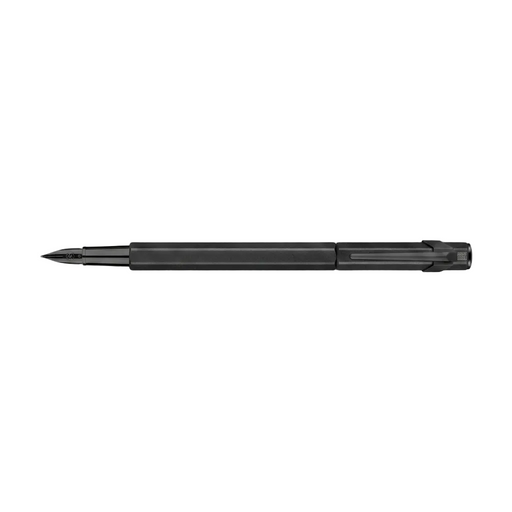 Caran d'Ache 849 Fountain Pen Black Code in black, featuring  a black-lacquer finish nib and black clip. Ident No. Caran d'Ache 841.496/ 840.496