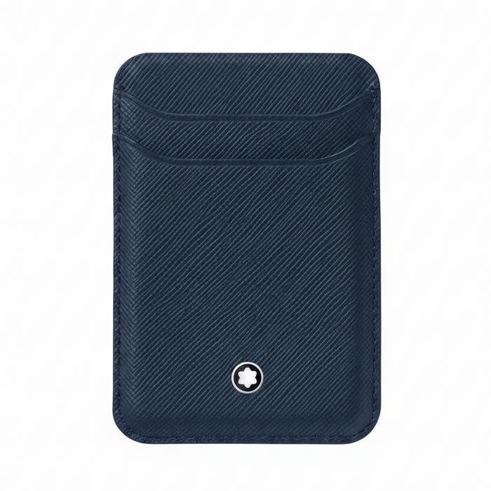Montblanc Sartorial 2CC Card Wallet for iPhone with MagSafe-Ink Blue