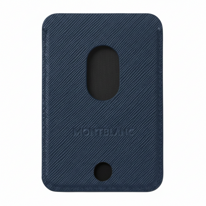 Montblanc Sartorial 2CC Card Wallet for iPhone with MagSafe-Ink Blue