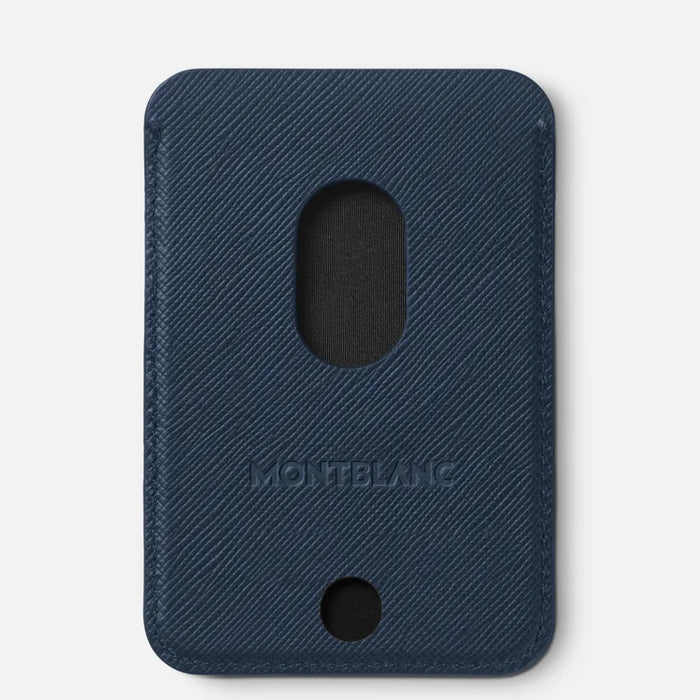 Montblanc Sartorial 2CC Card Wallet for iPhone with MagSafe-Ink Blue