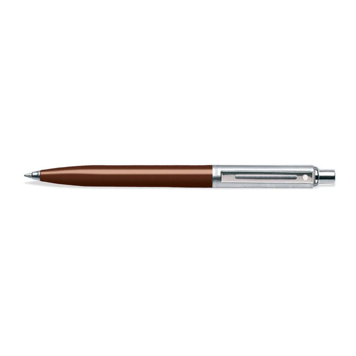Sheaffer® Sentinel Brown and Chrome Ballpoint Pen with Chrome Trim