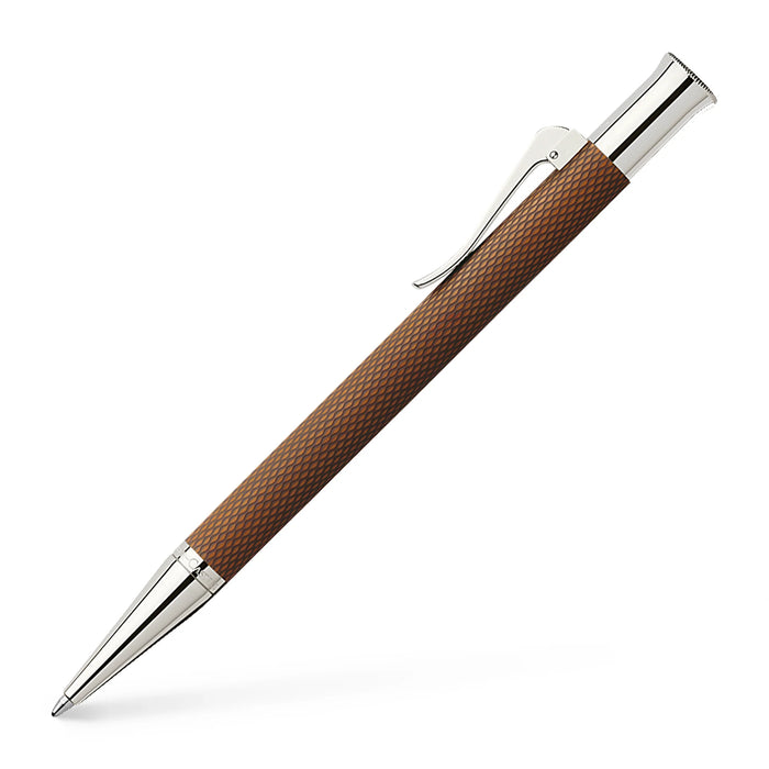 Graf von Faber-Castell Guilloche Ballpoint Pen-Cognac