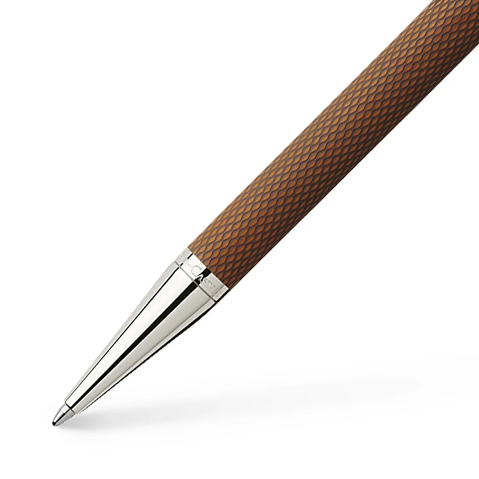 Graf von Faber-Castell Guilloche Ballpoint Pen-Cognac