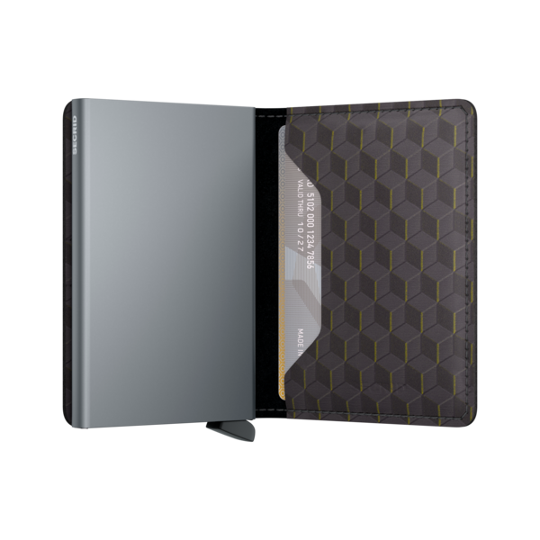 Secrid Slim Wallet Optical Grey-Yellow