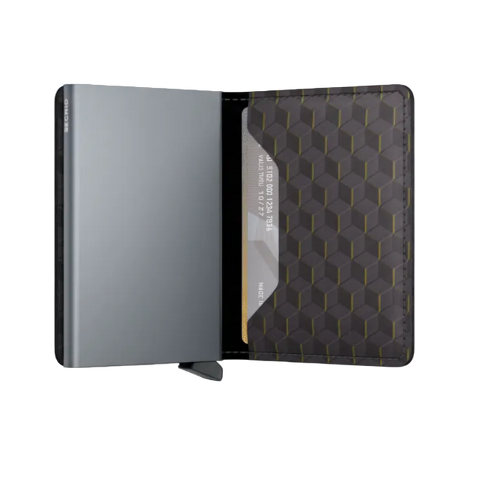 Secrid Slim Wallet Optical Grey-Yellow