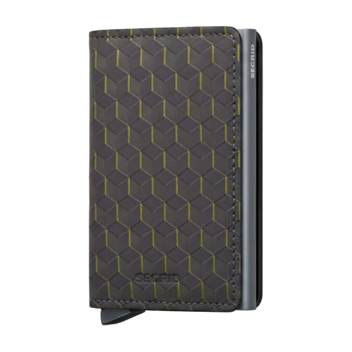 Secrid Slim Wallet Optical Grey-Yellow