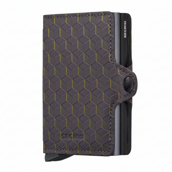 Secrid Twin Wallet Optical Grey-Yellow