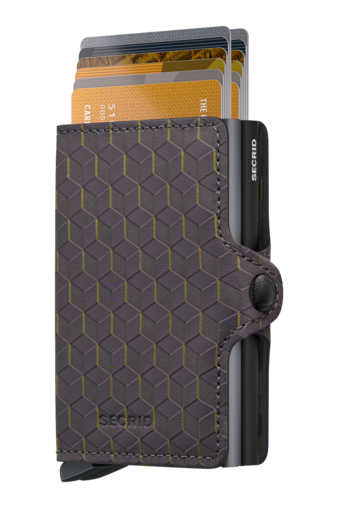 Secrid Twin Wallet Optical Grey-Yellow